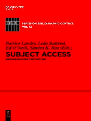 cover image of Subject Access